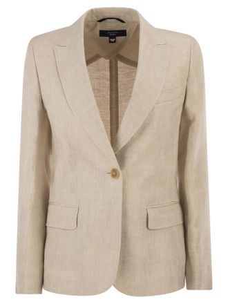 Max Mara Weekend Maxmara Wkdnalut linnen canvas blazer