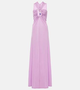 CHRISTOPHER ESBER Helix embellished cutout jersey gown