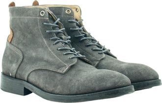 Hudson Mc Kendrick Laars - Heren - Veterlaarzen - Grijs - 44 EU - Leer - Schoenen