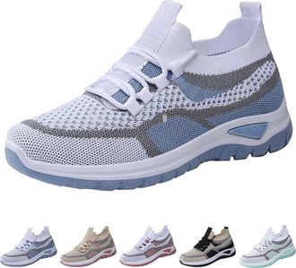 Generic Womens Trainers with Lacing Arch Support Running Shoes Outdoor Running Sporty Sports Shoes Breathable Comfortable Soft Lightweight Trainers Walking Sh