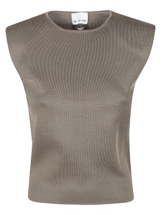 SA SU PHI Sculpted Shoulder Top