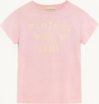 Valentino T-Shirt In Cotone Stampato Donna ROSA XL