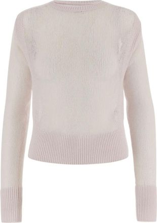 SA SU PHI Cashmere trui met ronde hals - Dames - Cashmere truien - Roze - XL - Truien & Vesten