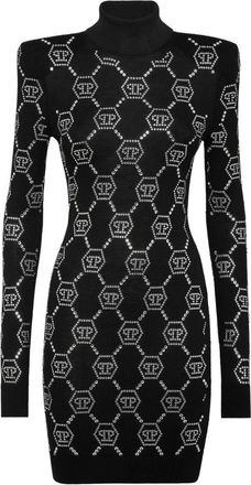 Philipp Plein Kleedjes, Dames, Zwart, S, Short Kleedjes