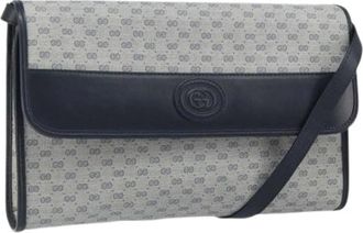 Gucci Pre-owned Plastic Cross Body Bag - Dames - Vintage Schoudertas - Blauw - ONE Size - Vintage