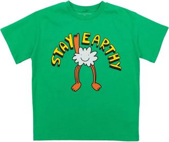 Stella McCartney graphic-print T-shirt - kids - Cotton - 10 - Green