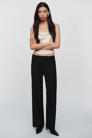 Maeve Sleek Low Rise Trousers Pants