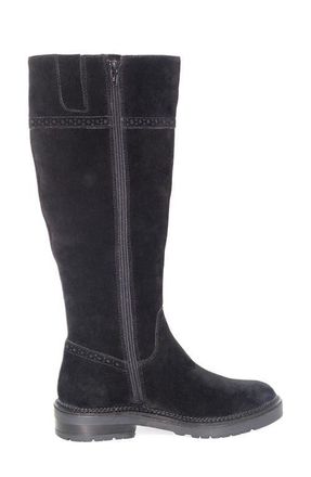 Gentle Souls Wheron Knee High Boot in Black Suede at Nordstrom, Size 9.5