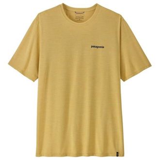 Patagonia Cap Cool Daily Shirt Boardshort Logo Funktionsshirt f&uuml;r Herren | beige