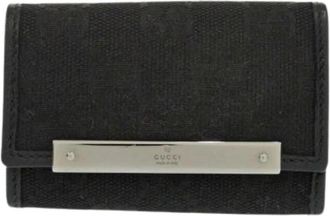 Gucci Pre-owned Canvas key-holders - unisex - Vintage Accessoires - Zwart - ONE Size - Vintage
