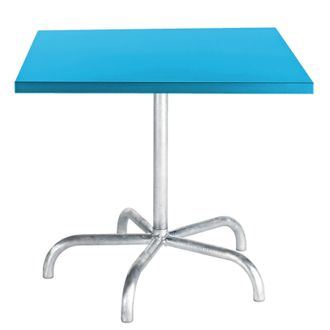 Schubiger M&ouml;bel Metalltisch S&auml;ntis Quadratisch