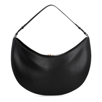 Jacquemus Shoulder Bags, female, Black, Size: ONE SIZE Ovalo Bag