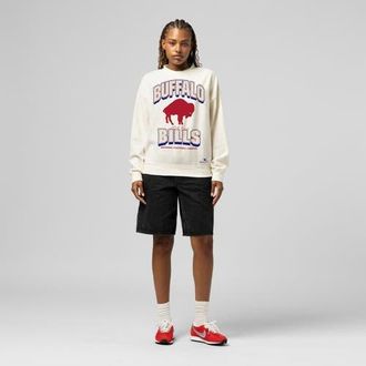 Mitchell & Ness Womens Mitchell & Ness Cream Buffalo Bills Tonal Arch Sweatshirt at Nordstrom, Size Xx-Large