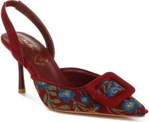London Rag Miraya Pointed Toe Pump in Burgundy at Nordstrom Rack, Size 7