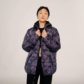 Members Only Womens Solid Packable Oversized Jacket
