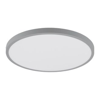 Loops Wall / Ceiling Light Silver 400mm Round Surface Mounted 25W LED 3000K in Metallics