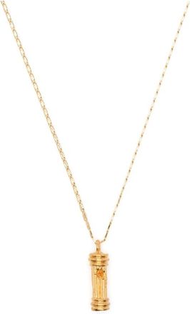 ALIGHIERI Necklaces, male, Yellow, ONE SIZE, Gold Pillar Necklace with Lobster Claw