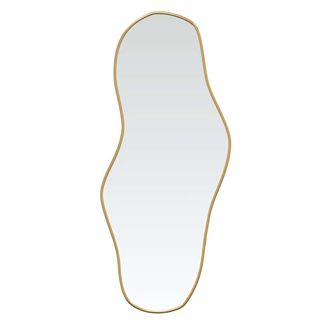 vidaXL Espejo De Pared Dorado 100x45 Cm Vidaxl