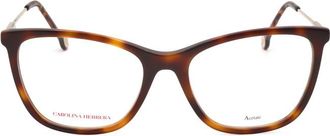 Carolina Herrera Ladies Brown Rectangular Eyeglass Frames CH 0071-2