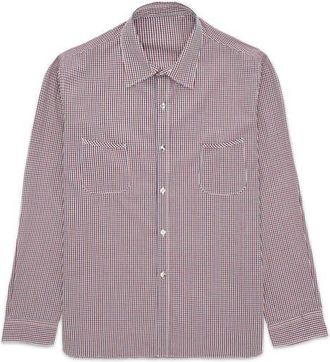 Fortela Liam Cotton Chest Pocket Shirt in Red at Nordstrom, Size Xx-Large