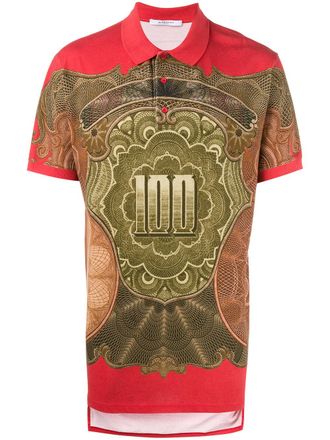Givenchy Polo stampata - Rosso