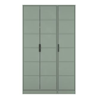 Welcome Furniture Bremen Ready Assembled 3 Door Wardrobe in Reed Green - Welcome Furniture | TJ Hughes
