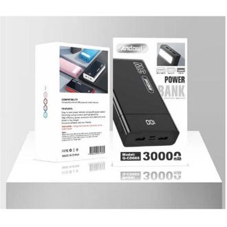 Trade Shop Trade Shop - Powerbank 30000mah Portatile Caricator 4 Usb Type-c Micro Display Q-cd666