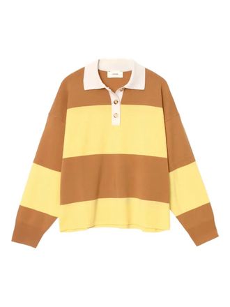 Xirena striped polo shirt - Brown