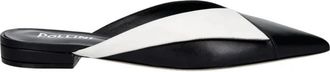 Pollini Leren Mules - Dames - Slip ons - Zwart - 36 EU - Leer - Schoenen