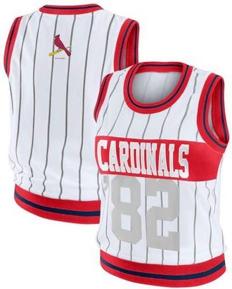 WEAR by Erin Andrews Womens WEAR by Erin Andrews White St. Louis Cardinals Sporty Tank Top at Nordstrom, Size Xx-Large