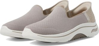 Skechers Womens Go Walk Arch Fit 2.0 Delara Hands Free Slip-ins Sneaker, Taupe, 6.5 UK