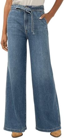 Silver Jeans Co Highly Desirable Belted High Waist Wide Leg Jeans in Rhythm at Nordstrom, Size 30 X 31