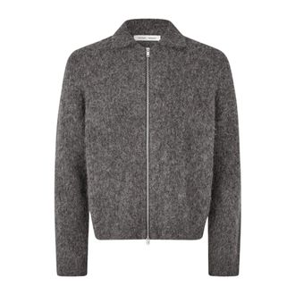 Sams&oslash;e & Sams&oslash;e Sajob Full Zip Cardigan - Heren - Truien - Grijs - Maat: M Acryl