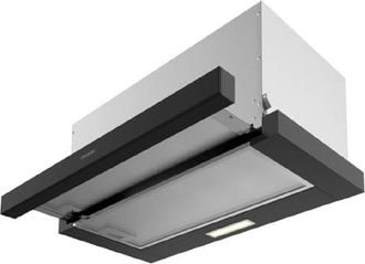 Cecotec Cecotec - Cappa aspirante telescopica 60 cm Bolero Flux tlm 603500 Nero a. Motore 70W, Potenza di aspirazione 350m3/h, Controllo Meccanico, 2 Livelli