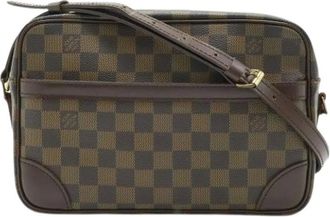 Louis Vuitton Pre-owned Cross Body Bags, female, Brown, Size: ONE SIZE Pre-owned Vintage Canvas Cross Body Bag
