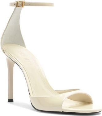 Schutz Scarlett Ankle Strap Sandal in Sugar White at Nordstrom, Size 5.5
