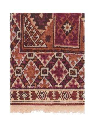 Gerard Darel Raissa Patterned Scarf in Bordeaux at Nordstrom