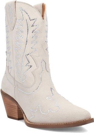 Dingo Tiny Pony Rhinestone Western Boot in White at Nordstrom, Size 8.5