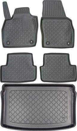 OEM Juego De Alfombrillas Para Coche Y Maletero Para Volkswagen Polo Vi Hatchback A Partir De Octubre De 2017