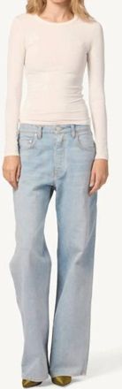 Sablyn Sammy Relaxed Straight Leg Jeans In Azure