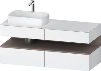 Duravit Qatego Consola Mueble Bajo Lavabo, 2 Extensiones, 2 - Duravit
