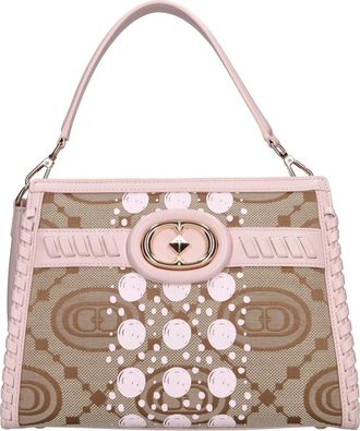 La Carrie Monogram Tas - Dames - Handtassen - Roze - ONE Size - Leer - Tassen