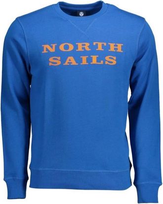 North Sails Crew Neck Sweatshirt Klassieke Stijl - Heren - Sweatshirts - Blauw - XL - Katoen - Hoodies & sweatvesten