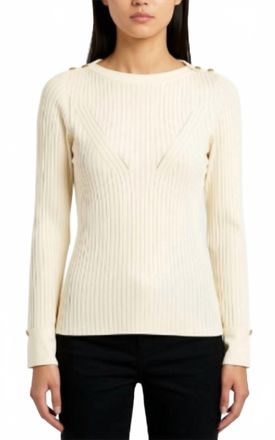 Esqualo Knit Top In Off White