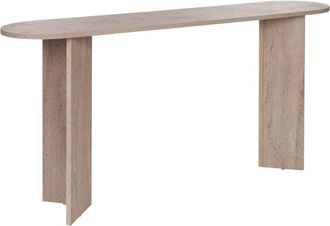 Calicosy Consola con dos patas L150 cm - Efecto Travertino