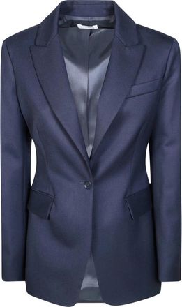 P.A.R.O.S.H. Sallia Bi Stretch Jas - Dames - Blazers - Blauw - M - Wol - Jassen