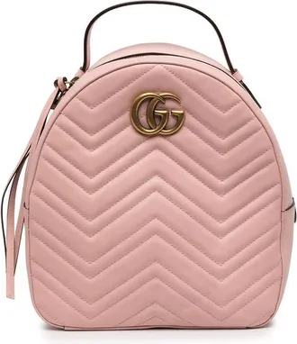 Gucci Pre-owned Gucci Small GG Marmont Matelasse Leather Backpack Unisex 9SS9T8RQZ418ZOEX