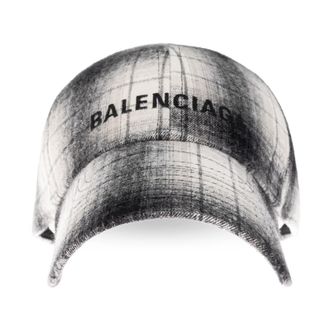 Balenciaga Pet met Klep - Heren - Petten - Beige - M - Katoen - Accessoires