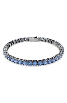 Swarovski Matrix Tennis Bracelet in Blue at Nordstrom, Size Medium