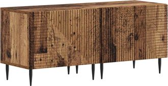 vidaXL Mueble De Tv Madera Envejecida Madera De Ingenier&iacute;a Vidaxl